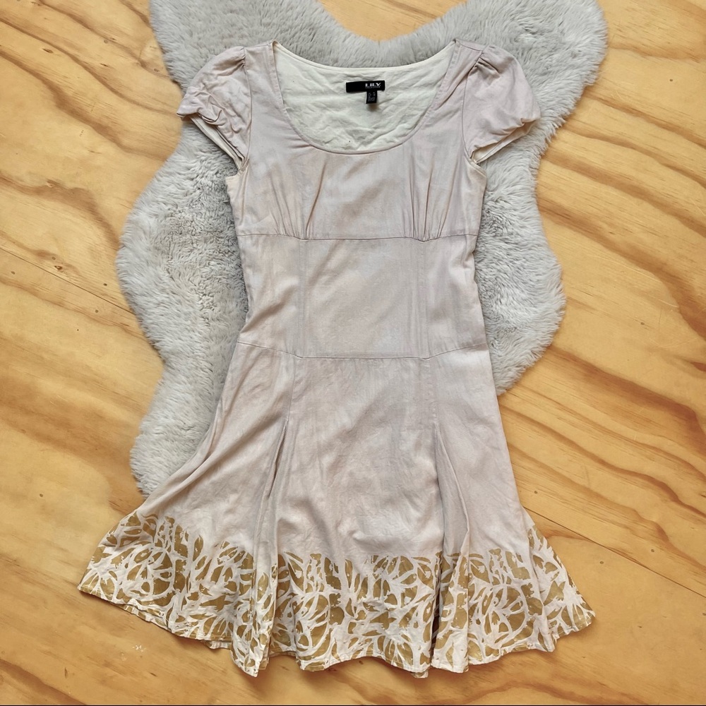 Lily Puff Sleeve Fit & Flare Dress